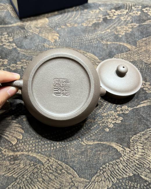 原矿青灰泥巨轮水平壶 商品图2