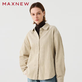 【衬衫】灯芯绒廓形衬衫1N4222303