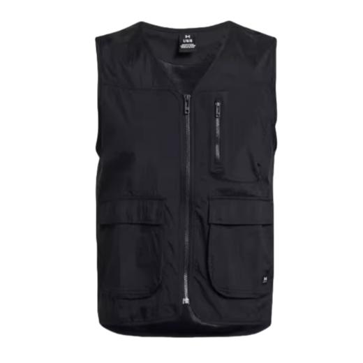 安德玛UA男士春夏网眼褶皱透气背心1382877-001 商品图0