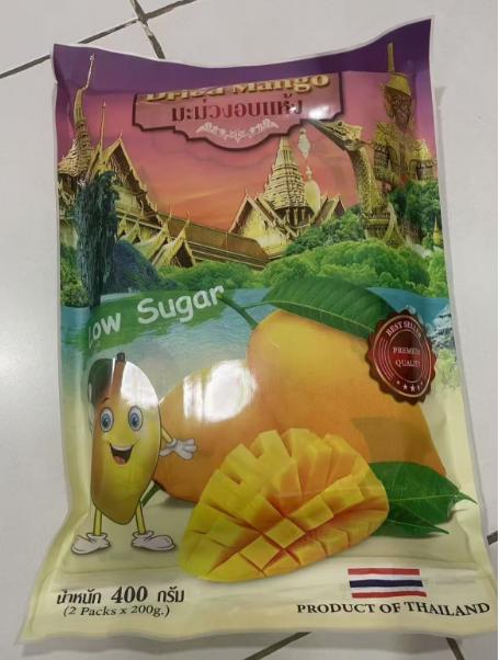 芒果干（仅限安曼团购买 发货，350泰铢/400 克/2 袋） 商品图0