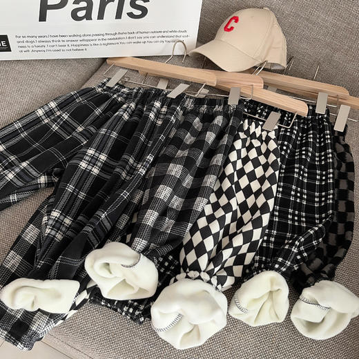 【骨折处理价】可优鼠儿童金丝绒潮童裤 加绒加厚软糯舒服 宽松版型+束口设计 穿脱自如不紧绷 精选潮流5色HLY 商品图2