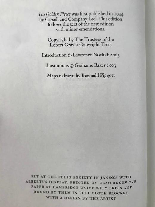 罗伯特·格雷夫斯《金羊毛》 15幅彩色插图 精装16开 商品图4