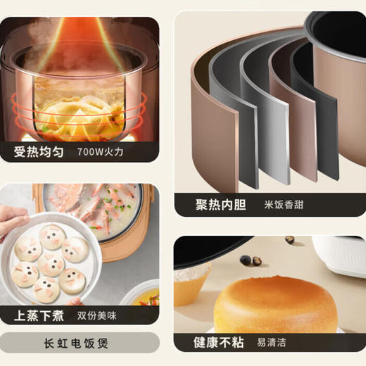 长虹CFB-40DY2电饭煲4L白色 商品图4