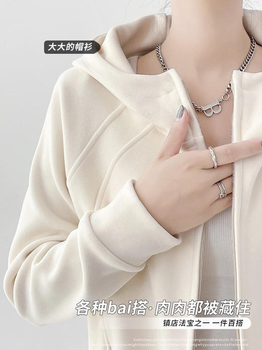 （1月19日-2月11日放假；2月12日左右恢复正常发货！）双C线收腰奥利绒外套 商品图0