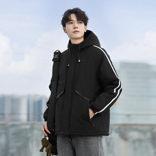 【特大码】【新款DXC】大依优型大码连帽棉衣棉服工装外套棉衣男宽松加肥加大码上衣夹克男士 商品图7