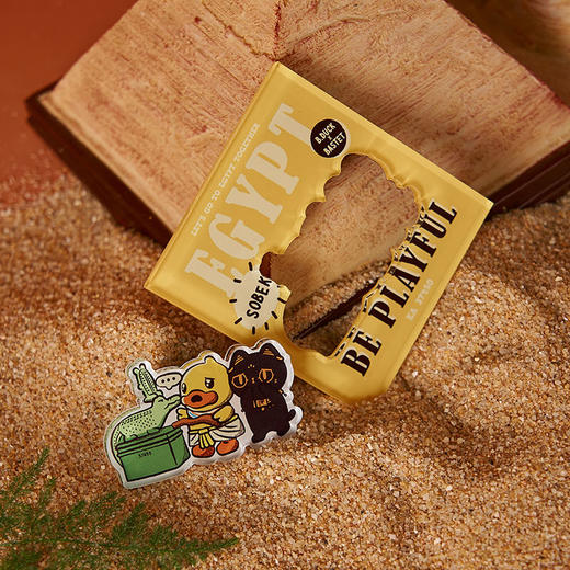 大英博物馆Bastet X B.Duck小黄鸭系列亚克力可拆卸冰箱贴 商品图2