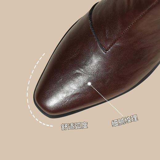 品质好货 | Safiya/索菲娅2024加绒英伦时装百搭尖头骑士短靴 SF44118704 商品图4