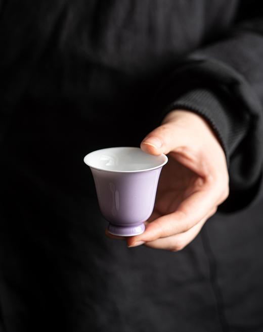 单色釉铃铛杯 铃铛造型 轻巧 缤纷色彩 装点茶席 商品图3