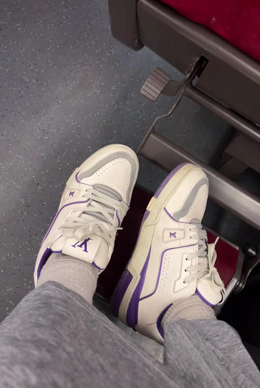 LouIs VUITTON Trainer 皮革 系带 低帮 时尚板鞋（HC） 商品图7