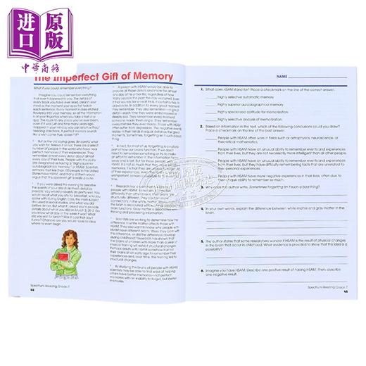 【中商原版】光谱练习册 阅读系列 6年级 Carson Dellosa Spectrum Reading Grade 6 美国CarsonDellosa 英文原版进口教辅 商品图4
