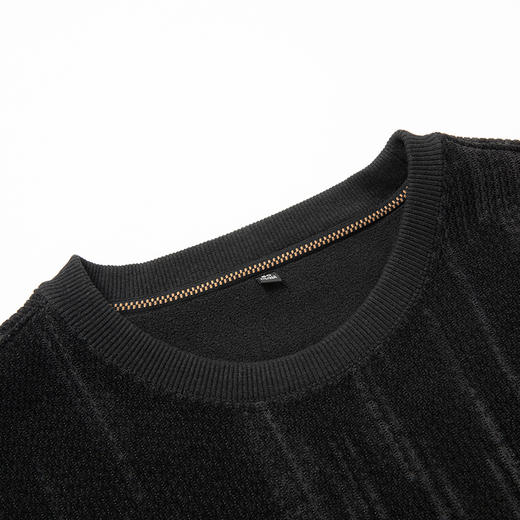 【加绒】【新款DPS】大依优型大码男装加绒圆领卫衣打底T恤套头纯色上衣男士胖子 商品图8