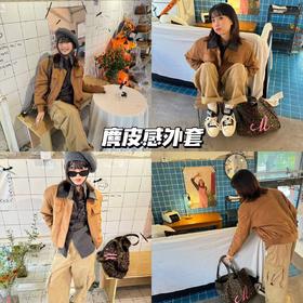 新品上身 | 麂皮和贝雷帽的反差感，小酷一下！