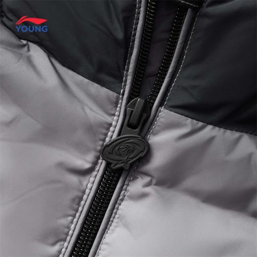 【140断码】李宁男大童篮球生活系列宽松80%鸭绒中羽绒服YYMU025【库存有限，如无货将做退款，介意慎拍！】 商品图5