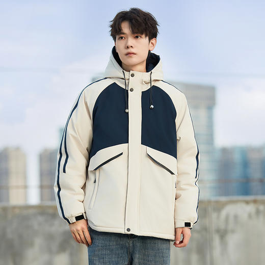 【特大码】【新款DXC】大依优型大码连帽棉衣棉服工装外套棉衣男宽松加肥加大码上衣夹克男士 商品图0