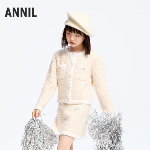 女童小香风毛衣套装冬季新款安奈儿童装实体店同款AG444632 商品图2