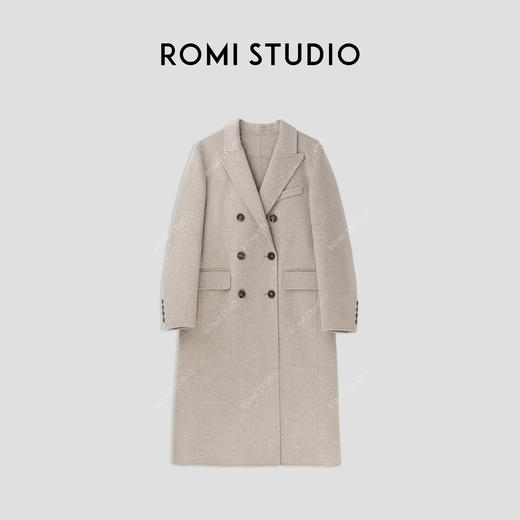 ROMI STUDIO燕麦驼大衣外套23AWW786 商品图0