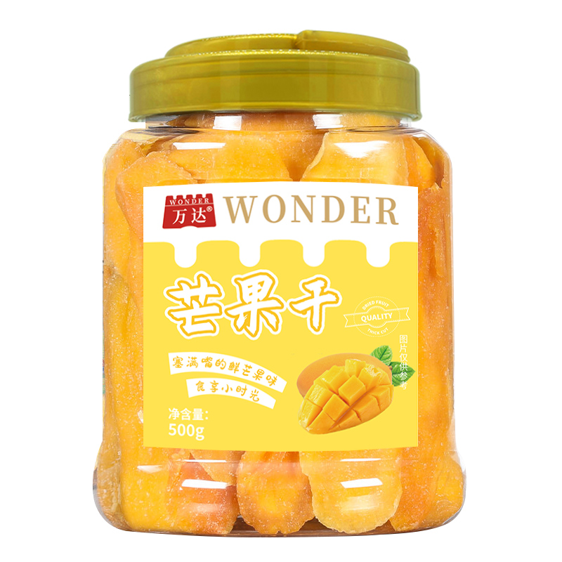 万达 芒果干500g*1罐大包装