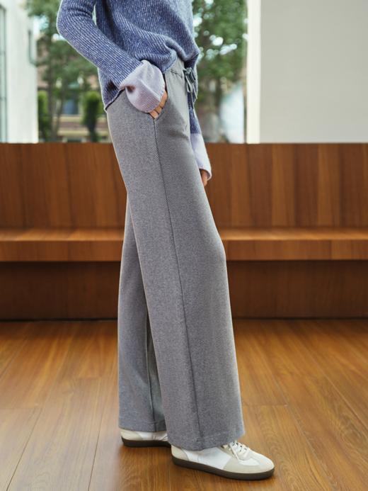 羊毛混纺运动阔腿裤FCE4PAT063 商品图1