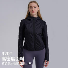 【练习者精选】lulu外套春秋款长袖拉链女潮流修身运动跑步健身夹克户外训练