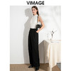 VIMAGE纬漫纪气质小立领无袖修身百搭纯色针织背心秋季新款VC2401308 商品缩略图6