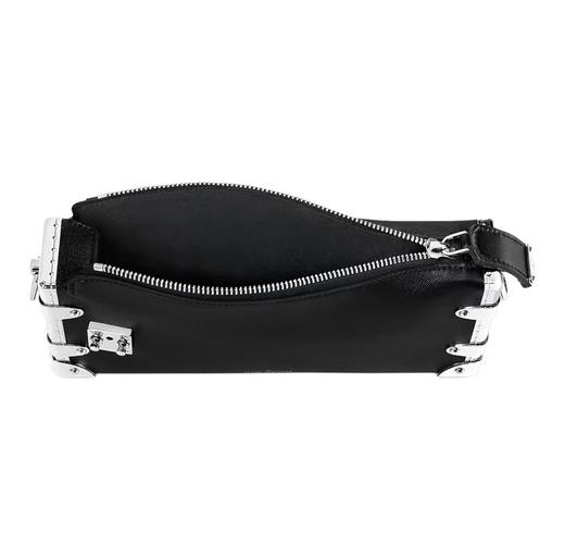 LouIs VUITTON SLIM TRUNK  可拆卸可调节肩带拉链开合 小牛皮 单肩斜挎包 女款 黑色（CB） 商品图1