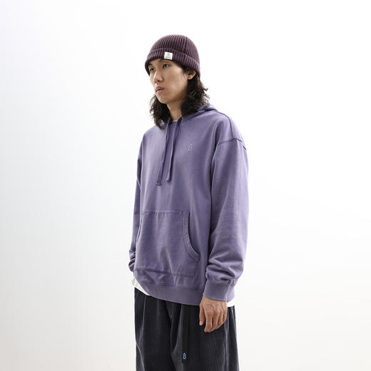 吃茶去chichaqu24秋冬重磅洗褪做旧带帽卫衣复古宽松街头休闲运动 商品图1