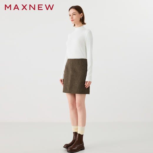 【裙装】呢感A字半裙1N4225202 商品图4