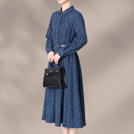 HWW轻奢设计师女装连衣裙初秋新款修身时尚连衣裙DHZFF403091 商品图3