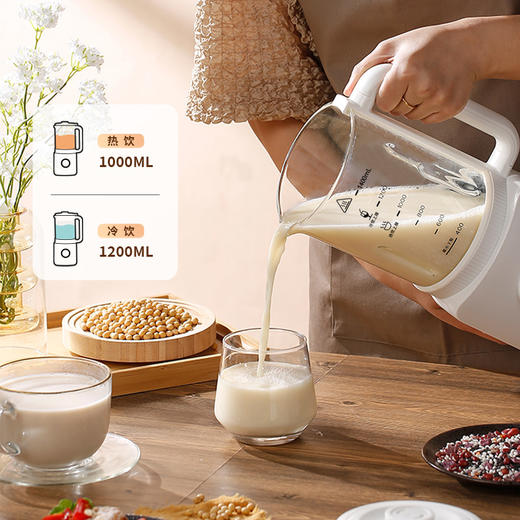 荣事达 钛豆浆机 RZ-206AT  1.4L杯体容量 智能控温 10叶纯钛刀头 48小时发货 商品图0