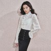 清雅蕾丝上衣宫廷复古风蕾丝雪纺衬衫女 商品缩略图2