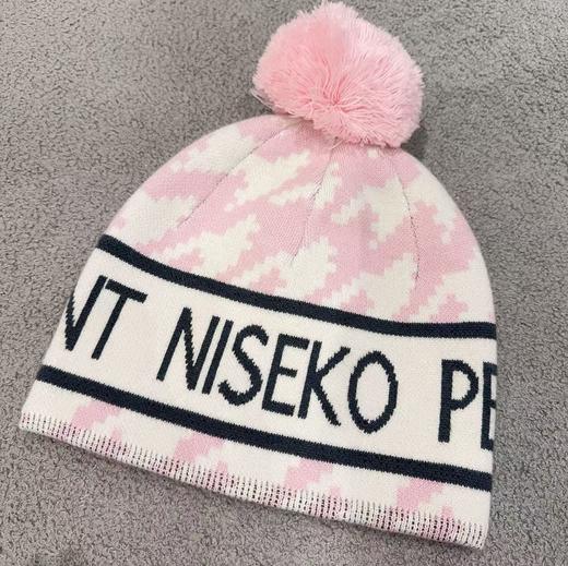 Perfect Moment - Ski Beanie-Niseko - Pale Pink/Snow White - 女装 - 毛线帽 - 淡粉色/白色 商品图0