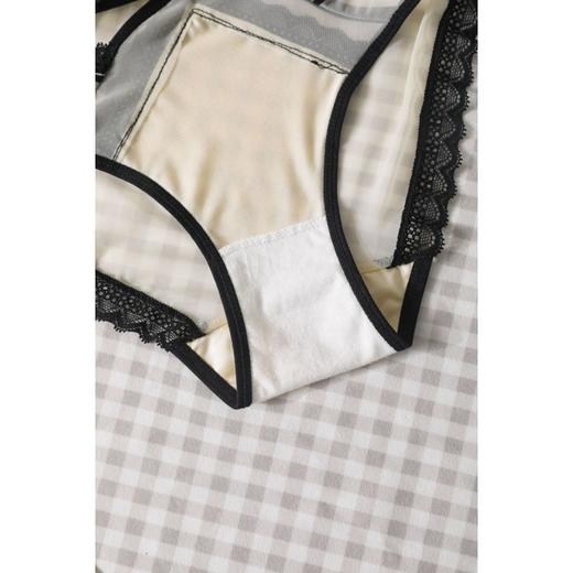 法式纯欲半透明蕾丝边蝴蝶结内裤女高弹舒适性感纯棉裆女士三角裤 商品图3