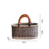 【椭圆/圆形】娜家草编手提篮 商品缩略图1