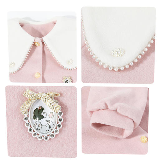 迪士尼女童冬季夹棉保暖外套234DS1188 商品图4