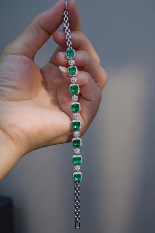 6.02ct 祖母绿手链 商品图0