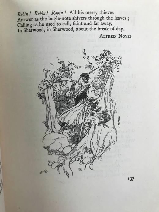 约1900年左右 魔法之窗：童话诗选集 数十幅插图 漆布精装32开 商品图10