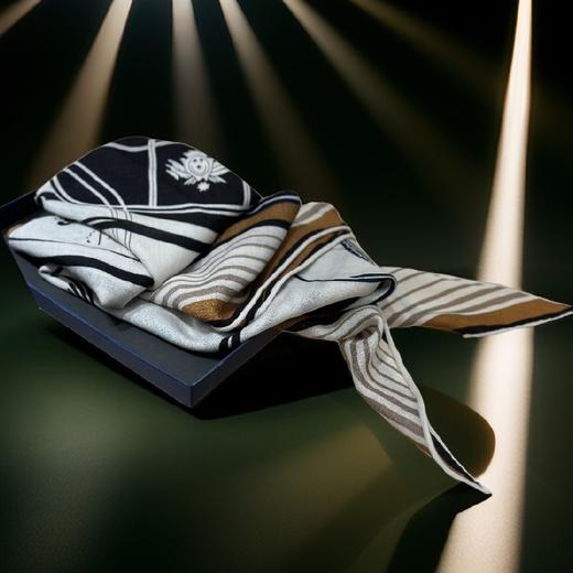 优品堂【逐光】三角形真丝+羊绒围巾披肩两用 商品图6