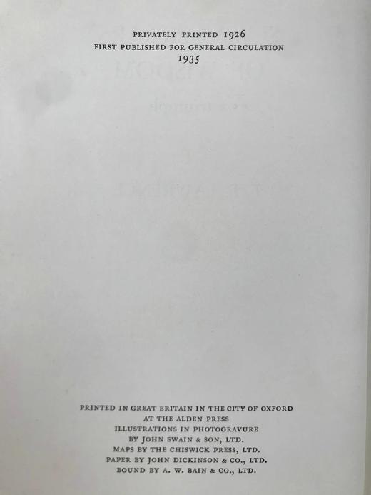 1935年 劳伦斯《智慧七柱》 约50幅插图 漆布精装16开 商品图3