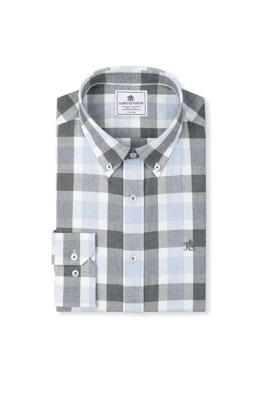 【高品质秋冬绒布衬衫断码清库存】占姆士男士秋冬全棉法兰绒中青年绒布衬衫 商品图9