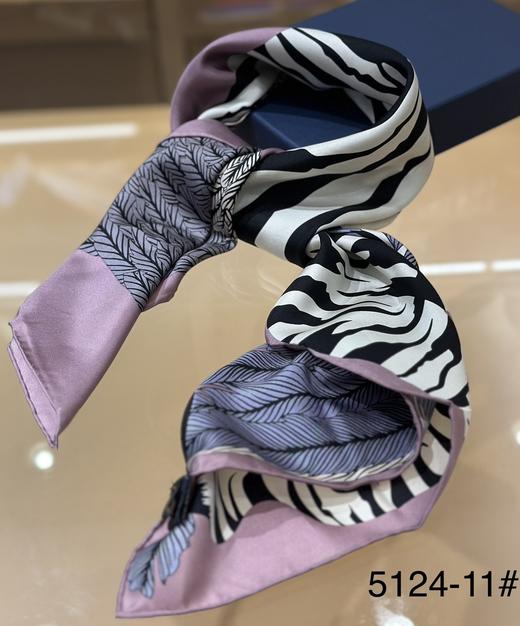 优品堂【清秀高雅2】90*90桑蚕丝斜纹绸方巾 商品图14