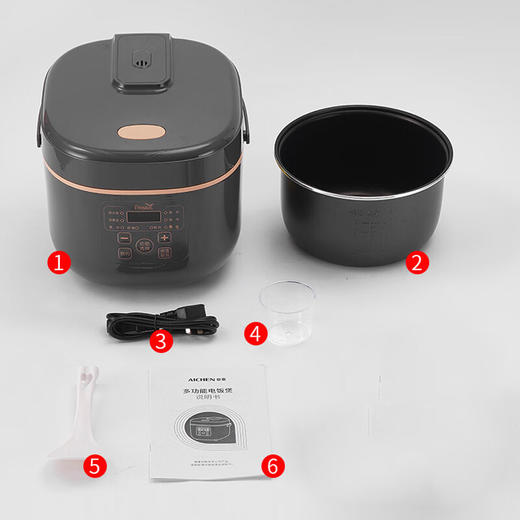 新飞FTFB-R123智能电饭煲4L灰色 商品图2