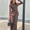 【顺丰包邮】99930 洛诗琳秋季新款氛围感美拉德色系马甲套装077Z 商品缩略图1