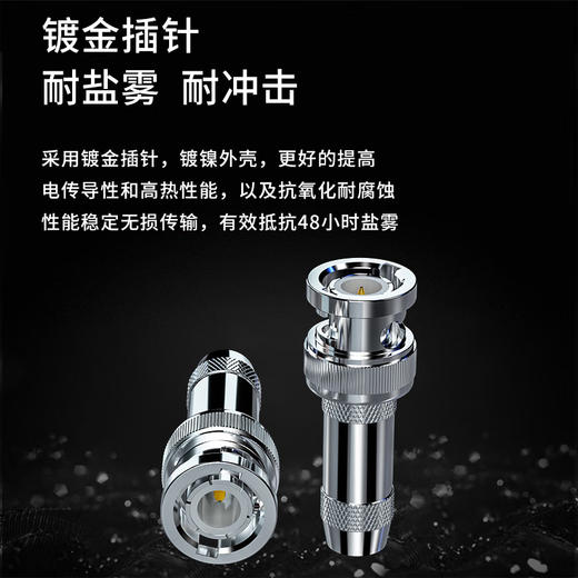 爆款★热销@【2M 两兆头】L9-J-2-1 射频同轴连接器 BNC-2-1 两兆头2M 纯铜触点CC4 C3L9插头BNC插头CC4-2-1 两兆头 2M头 2兆头 2兆线SYV75-2-1*8 商品图7