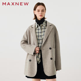 【大衣】西装式双面呢大衣1N4223502