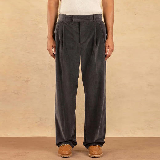 Drole De Monsieur Le Pantalon Golfeur 复古灯芯绒修身长裤 商品图0