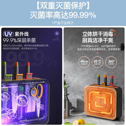 摩飞 刀具砧板消毒机MR1002白色 商品图1