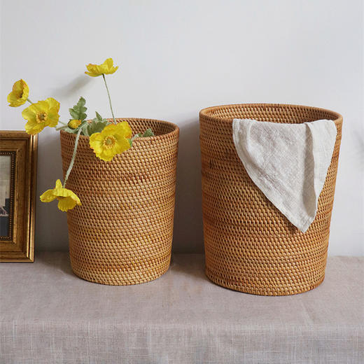 【小号/大号】娜家手工藤编杂物筒 商品图4