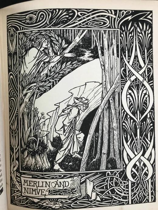 限量1500套！1893-94年 马洛礼《亚瑟王之死》（全2卷） 比亚兹莱数十幅经典插图 布面精装16开 商品图7