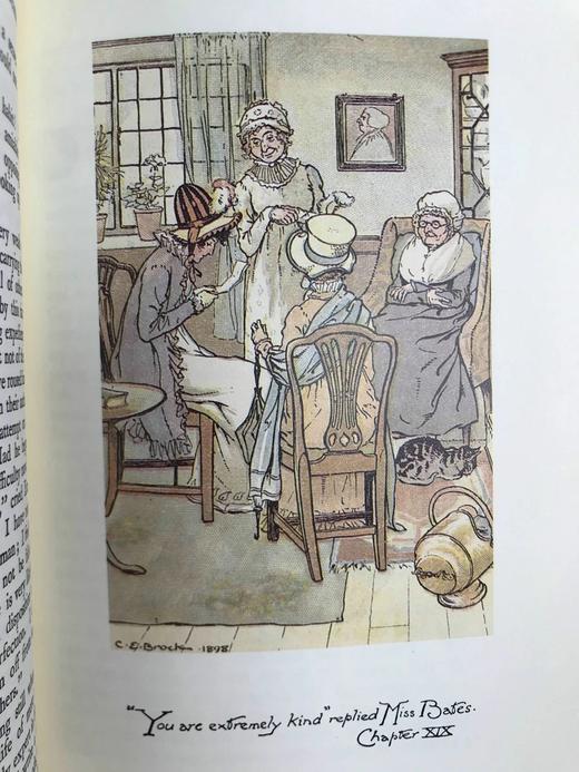 简·奥斯汀《爱玛》 布洛克兄弟12幅彩色插图 豪华皮装大32开 商品图7