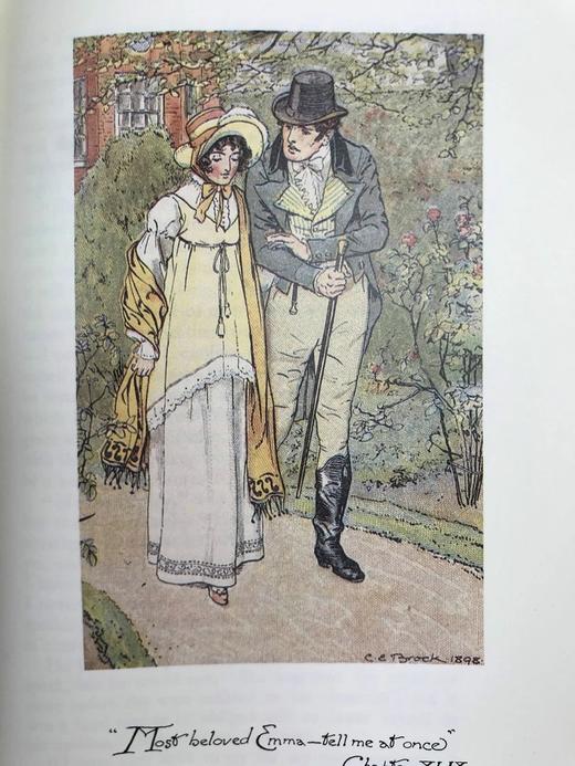 简·奥斯汀《爱玛》 布洛克兄弟12幅彩色插图 豪华皮装大32开 商品图13